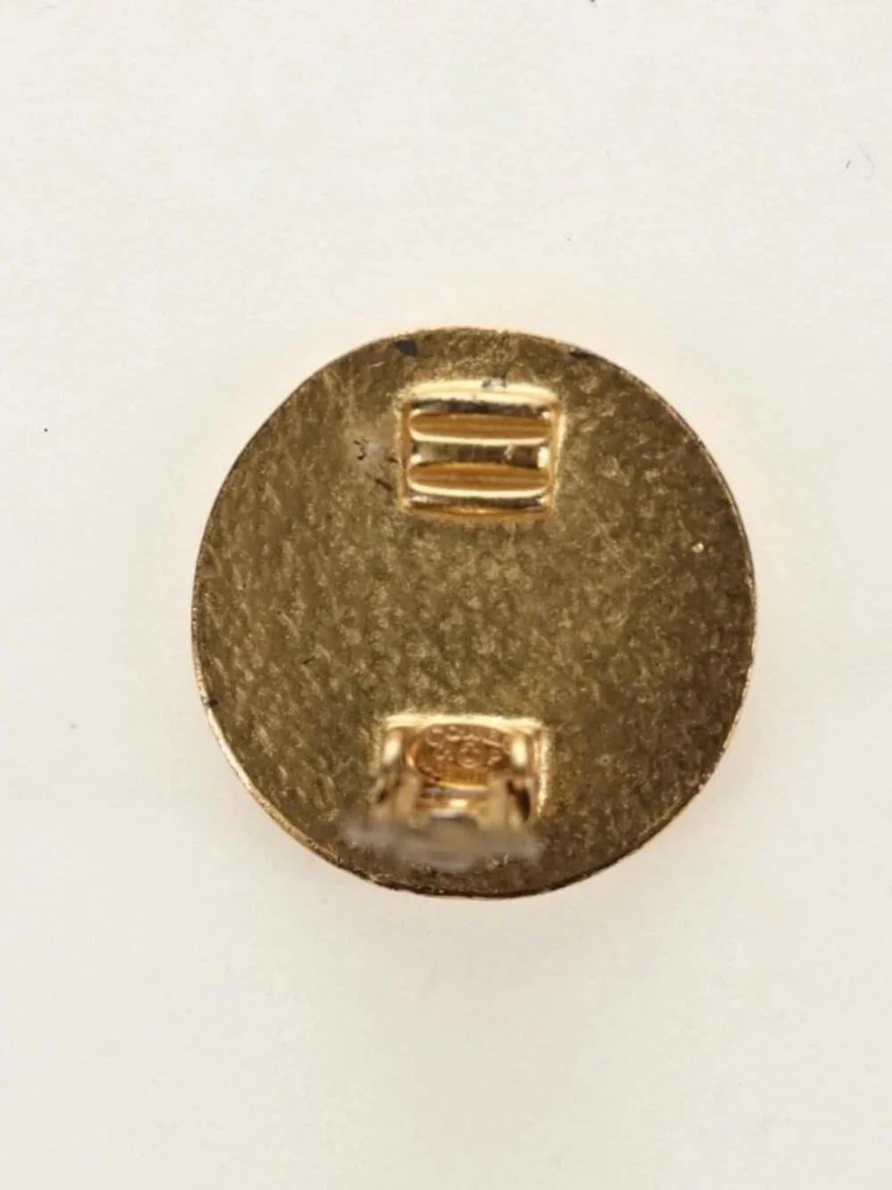 CHANEL Earring metal Gold Tone CC Auth 180939M